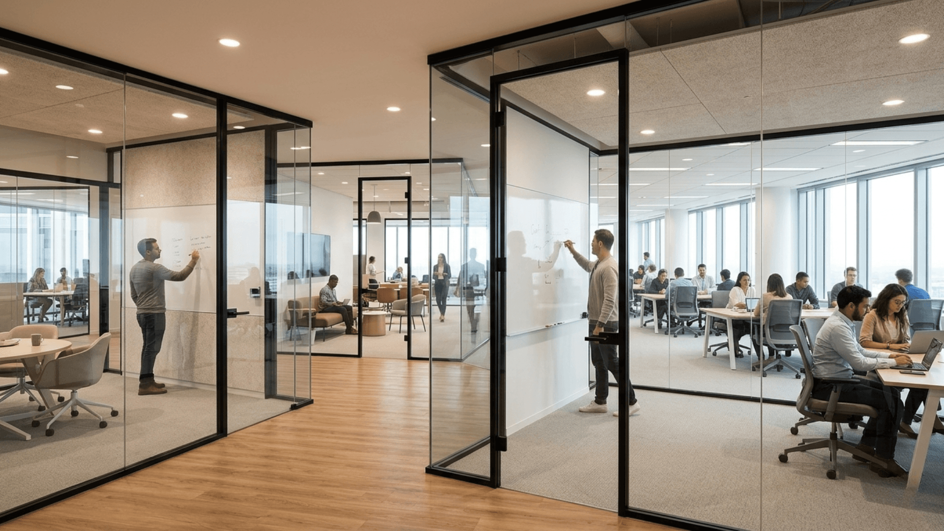 Oficina corporativa — Mamparas divisorias